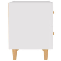 Produktbild för Sängbord 2 st vit 40x35x47,5 cm