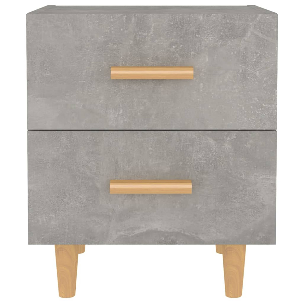 Produktbild för Sängbord 2 st betonggrå 40x35x47,5 cm