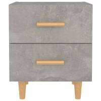 Produktbild för Sängbord 2 st betonggrå 40x35x47,5 cm