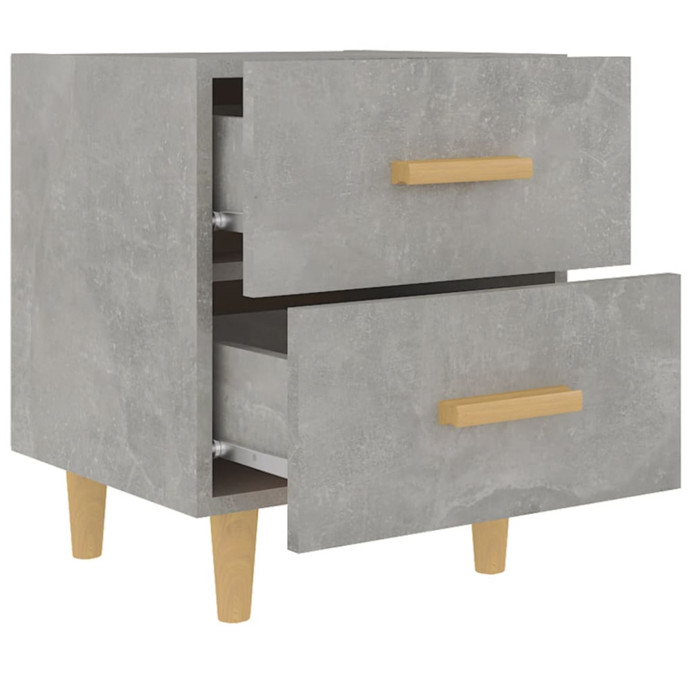 Produktbild för Sängbord 2 st betonggrå 40x35x47,5 cm