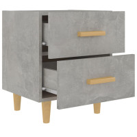 Produktbild för Sängbord 2 st betonggrå 40x35x47,5 cm