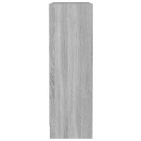 Produktbild för Bokhylla grå sonoma 60x24x76 cm konstruerat trä
