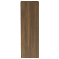 Miniatyr av produktbild för Bokhylla brun ek 60x24x76 cm konstruerat trä