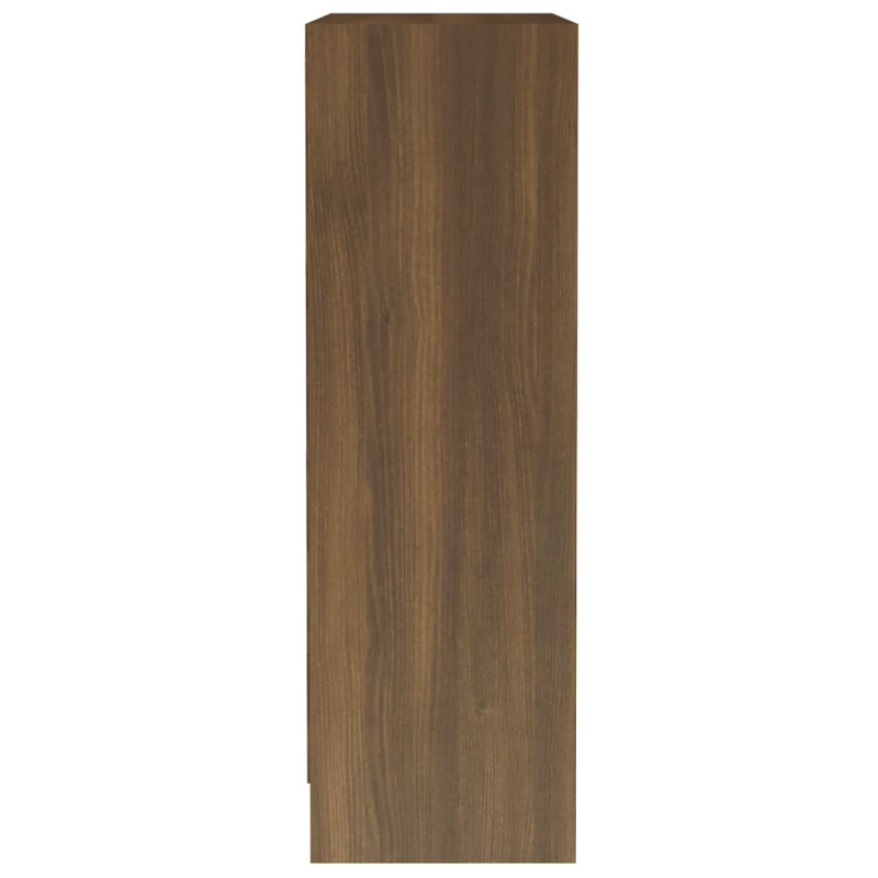 Produktbild för Bokhylla brun ek 60x24x76 cm konstruerat trä