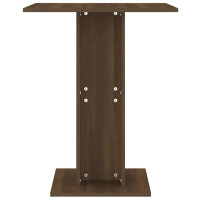 Miniatyr av produktbild för Cafébord brun ek 60x60x75 cm konstruerat trä