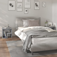 Miniatyr av produktbild för Sängbord 2 st grå sonoma 40x30x40 cm konstruerat trä