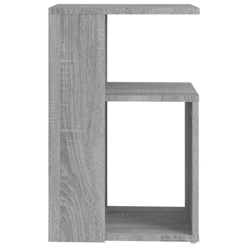 Produktbild för Sidobord grå sonoma 36x30x56 cm konstruerat trä
