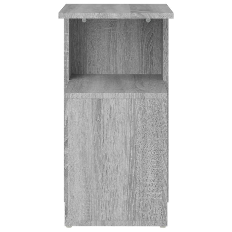 Produktbild för Sidobord grå sonoma 36x30x56 cm konstruerat trä