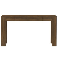 Produktbild för Matbord brun ek 140x74,5x76 cm konstruerat trä