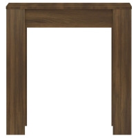Produktbild för Matbord brun ek 140x74,5x76 cm konstruerat trä