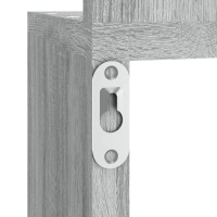 Produktbild för Vägghörnhylla grå sonoma 20x20x127,5 cm konstruerat trä