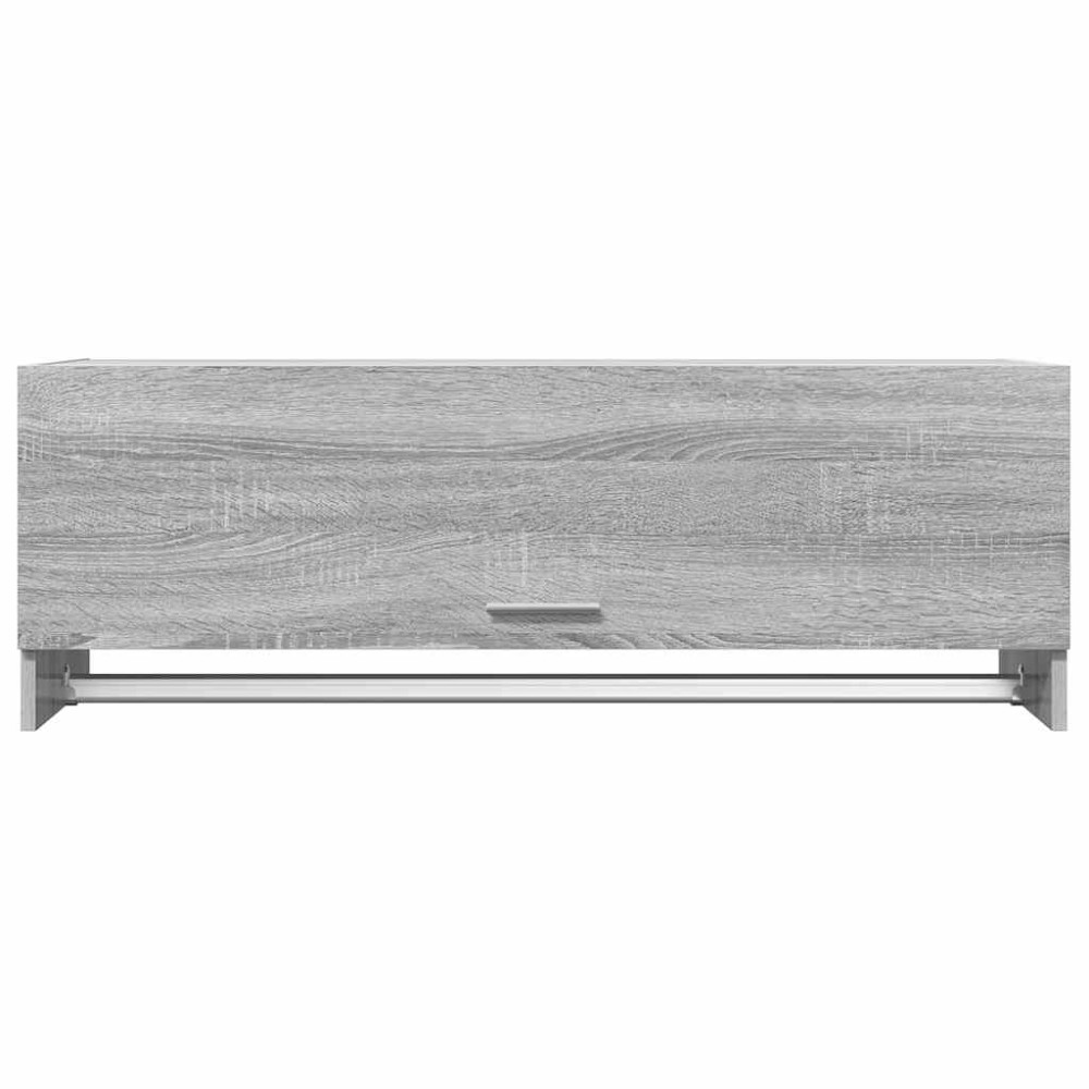 Produktbild för Klädhängare grå sonoma 100x32,5x35 cm konstruerat trä