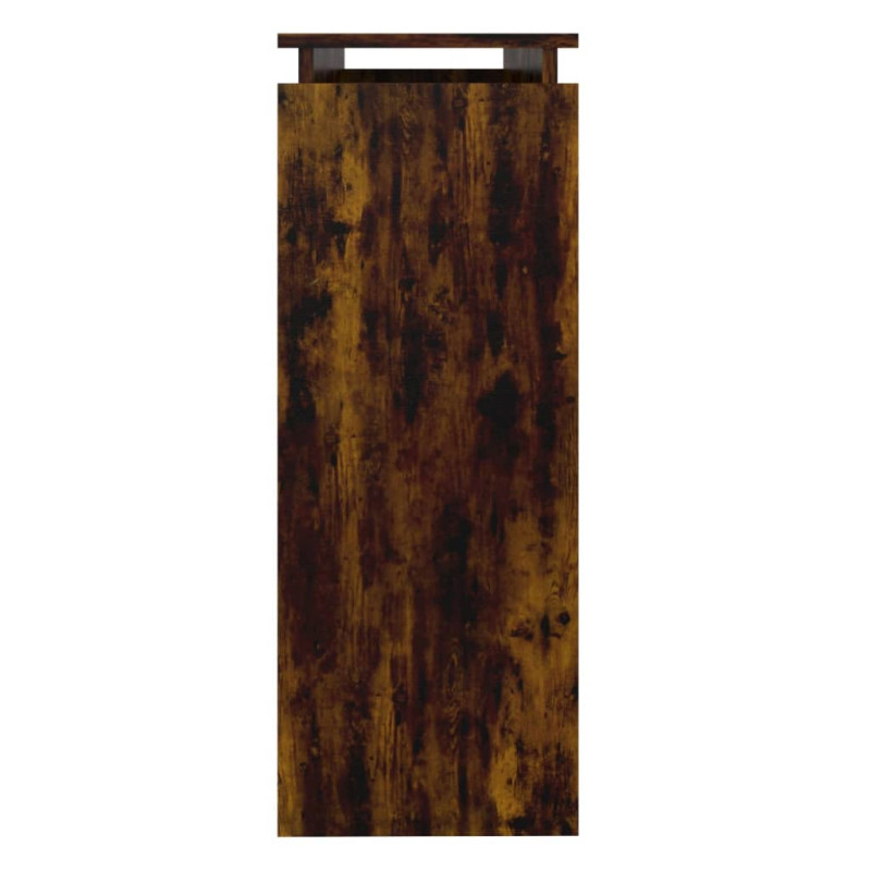 Produktbild för Avlastningsbord rökfärgad ek 102x30x80 cm konstruerat trä