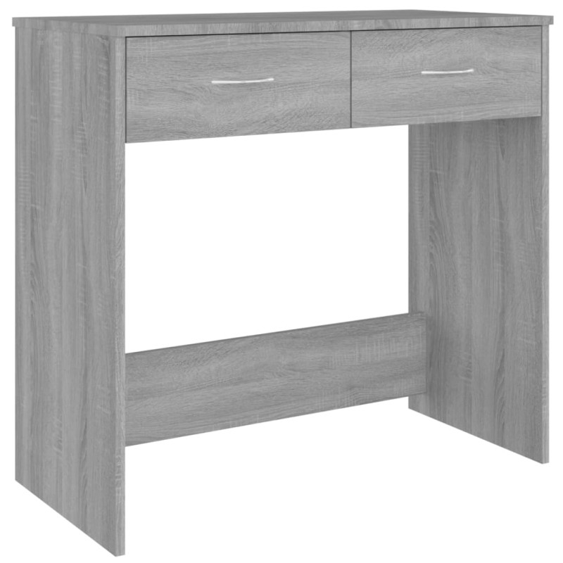 Produktbild för Skrivbord grå sonoma 80x40x75 cm konstruerat trä