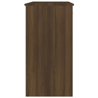 Miniatyr av produktbild för Skrivbord brun ek 80x40x75 cm konstruerat trä