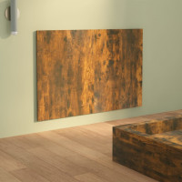 Produktbild för Sänggavel rökfärgad ek 120x1,5x80 cm konstruerat trä