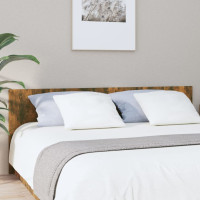 Produktbild för Sänggavel rökfärgad ek 200x1,5x80 cm konstruerat trä