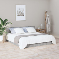 Produktbild för Sänggavel grå sonoma 200x1,5x80 cm konstruerat trä