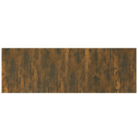 Produktbild för Vägghängd sänggavel rökfärgad ek 240x1,5x80 cm konstruerat trä