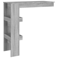 Miniatyr av produktbild för Barbord väggmonterat grå sonoma 102x45x103,5 cm konstruerat trä