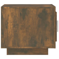 Produktbild för Soffbord rökfärgad ek 51x50x45 cm konstruerat trä