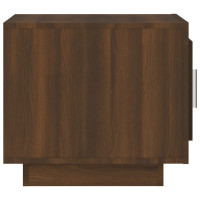 Produktbild för Soffbord brun ek 51x50x45 cm konstruerat trä