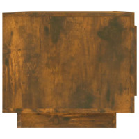 Produktbild för Soffbord rökfärgad ek 102x50x45 cm konstruerat trä