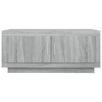 Produktbild för Soffbord grå sonoma 102x50x45 cm konstruerat trä