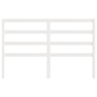 Produktbild för Sänggavel vit 126x4x100 cm massiv furu