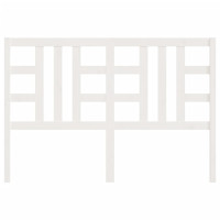Produktbild för Sänggavel vit 141x4x100 cm massiv furu