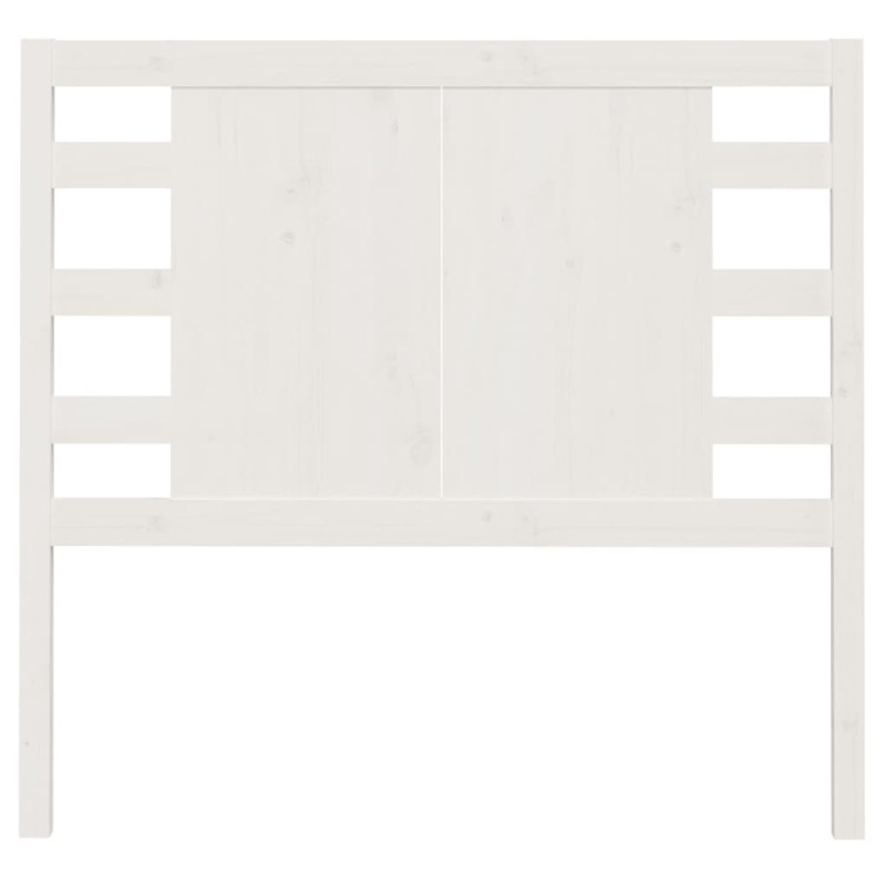 Produktbild för Sänggavel vit 106x4x100 cm massiv furu