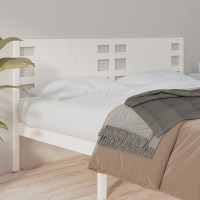 Produktbild för Sänggavel vit 156x4x100 cm massiv furu