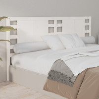 Produktbild för Sänggavel vit 156x4x100 cm massiv furu