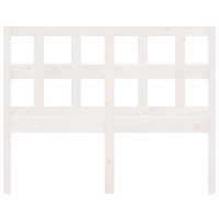 Miniatyr av produktbild för Sänggavel vit 140,5x4x100 cm massiv furu