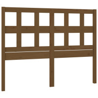Produktbild för Sänggavel honungsbrun 185,5x4x100 cm massiv furu