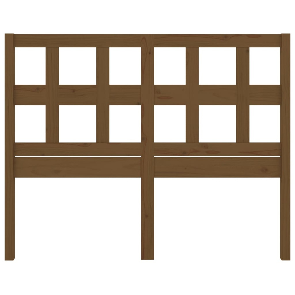 Produktbild för Sänggavel honungsbrun 185,5x4x100 cm massiv furu