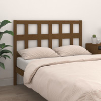 Produktbild för Sänggavel honungsbrun 205,5x4x100 cm massiv furu