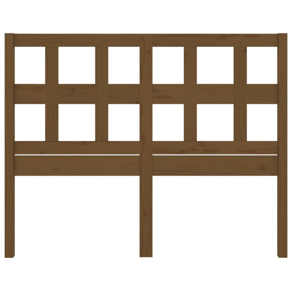 Produktbild för Sänggavel honungsbrun 205,5x4x100 cm massiv furu