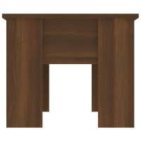 Produktbild för Soffbord brun ek 79x49x41 cm konstruerat trä