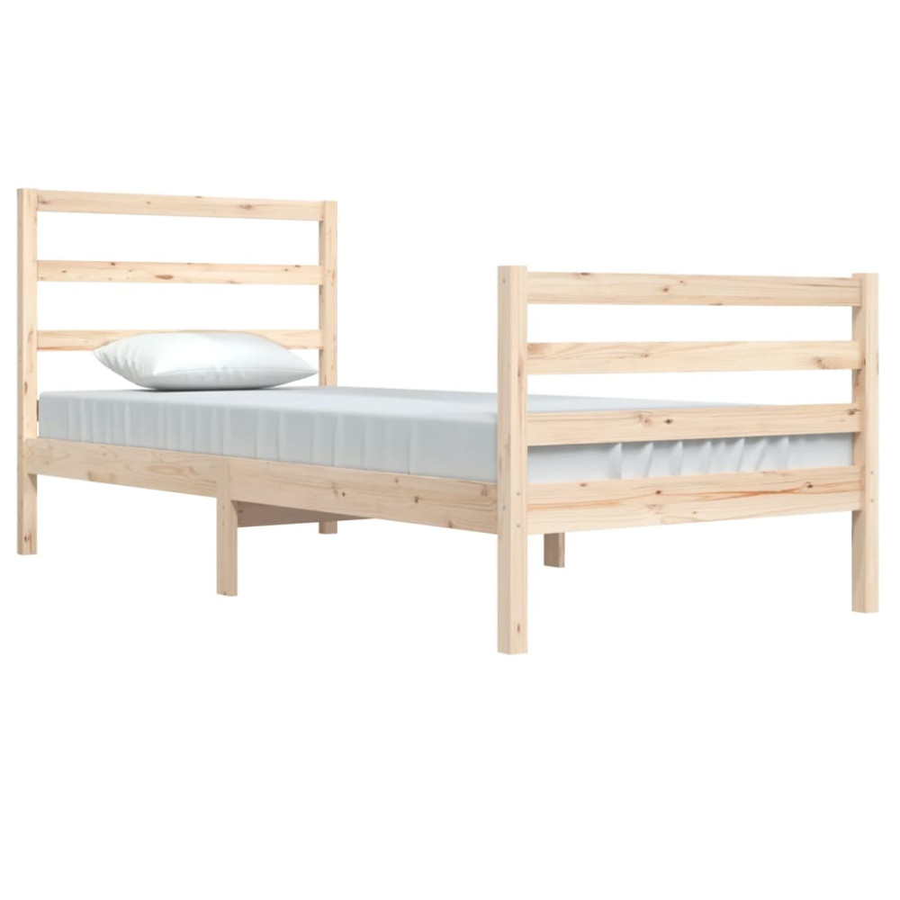 Produktbild för Sängram massiv furu 90x200 cm