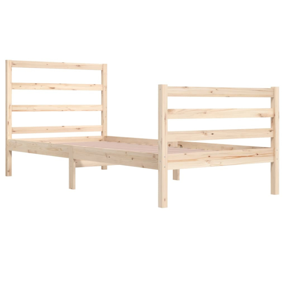 Produktbild för Sängram massiv furu 90x200 cm