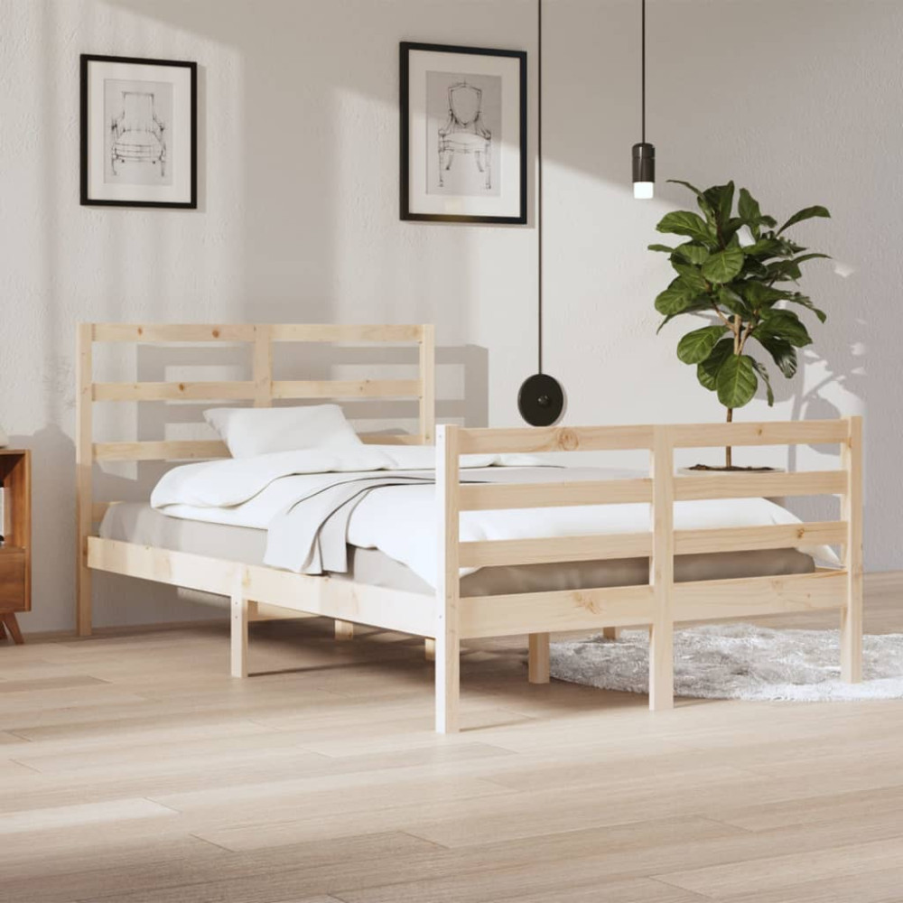 Produktbild för Sängram massiv furu 120x200 cm