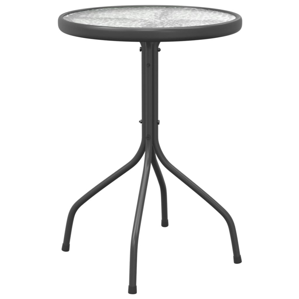 Produktbild för Trädgårdsbord Ø50x71 cm stål antracit