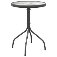 Produktbild för Trädgårdsbord Ø50x71 cm stål antracit