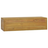 Produktbild för Väggmonterat badrumsskåp 110x45x30 cm massiv teak