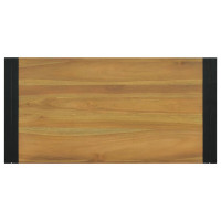 Produktbild för Väggmonterat badrumsskåp 90x45x35 cm massiv teak