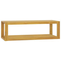 Produktbild för Väggmonterat badrumsskåp 110x45x35 cm massiv teak