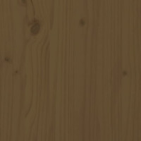 Produktbild för Sängram honungsbrun massivt trä 150x200 cm