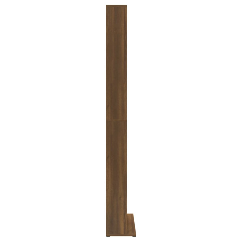 Produktbild för CD-hylla brun ek 102x23x177,5 cm konstruerat trä