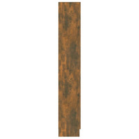 Produktbild för Bokhylla rökfärgad ek 82,5x30,5x185,5 cm konstruerat trä